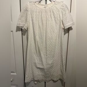Gap white lace dress